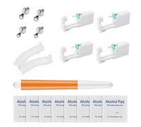 Ear Piercing Gun, Painless Ear Piercing Kit, Safety Asepsis Piercing Tool Kit with Ear Studs for Women Man Girls Boys Unisex, Independent packaging (4 Pack)