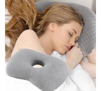 Ear Piercing Pillow,Side Sleeper Pillow,Pillow With Hole For Ear,Earring Guard Inflammation Pressure Sores Pain Relief,Specifically Designed For Side Sleepers,Sleep Ear Cushions,Relieve Ear Pressure