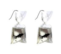 Ear Piercing Studs Earrings Fun Dangle Water Earrings Bag Alloy Hook Funny Water Bags Shape Dangle Earring Charm Resin Tacky Christmas For Women (Black, One Size)