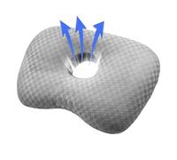 Ear Pillow - Side Sleeper Pillow with Hole Breathable Ergonomic Travel Pillow and Home Accessory for Home and On the Go