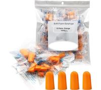 Ear Plug -10 Pairs- Orange Soft Foam Ear Plug 38dB SNR Adult Kids Noise Cancelling and for Sleeping, Snoring, Work, Studying, Loud Noise Sound Blocking Reduction Earplugs Poly Bags