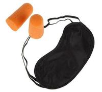 Ear Plugs and Eye Mask Travel Sleep Aid Light Weight Compact Foam Shaped Plug