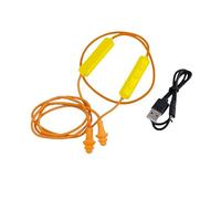 Ear Plugs Bluetooth Earphone for Work, Silicone Ear Plugs Reusable, Ideal for Loud Noise Sources, Hearing Protection, Construction Sites, Noisy Places, Earplugs for Work (Yellow, 10x15x5cm)