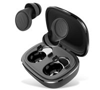 Ear Plugs for Sleep, 35dB Noise Cancelling Hearing Protection Earplugs with Single/Double EarTips, Reusable Silicone Ear Plug, 4 Sizes XS/S/M/L and Carrying Case