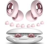 Ear Plugs for Sleep Noise Cancelling,45dB Soft and Reusable Silicone Earplugs for Hearing Protection with 8 Ear Tips in Four Sizes (XS, S, M, L),for Noise Reduction (Light Pink, 4 Sizes (1 Set))