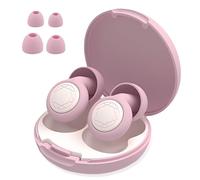 Ear Plugs for Sleep Noise Cancelling Earbuds -45dB, Reusable Soft Loop Earplugs Sleep with 8 Eartips & Case, Hearing Protection for Concert, Working, Studying, Traveling (Pink)
