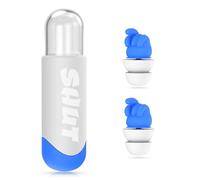 Ear Plugs for Sleep - Noise Cancelling Earbuds with Double Tips, Soft Reusable Silicone Earplugs with Portable Case for Noise Reduction, Sleep, Work, Focus, Blue