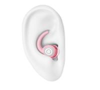 Ear Plugs for Sleep Noise Reduction, Soft Comfortable 2-Pack Silicone Ear Plug for Sleeping 28dB Noise Cancelling Hearing Protection Earplugs for Sleep, Airplane Travel (Pink, S/L)