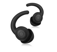 Ear Plugs for Sleep Noise Reduction, Soft Comfortable 2-Pack Silicone Ear Plug for Sleeping 28dB Noise Cancelling Hearing Protection Earplugs for Sleep, Airplane Travel (allblack, S/L)