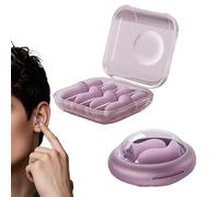 Ear Plugs for Sleep - Polyurethane 5-Pack | Noise Cancelling Hearing Protection | Comfortable Unobtrusive Foam Buds with Tank | Silent Sound Blocking Set for Snoring Travel Studying and Night Use