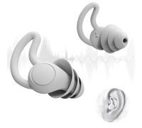 Ear Plugs for Sleep Reusable Noise Cancelling Earbuds for Sleeping Flexible Silicone Best Earplugs to Block Out Snoring Ergonomic Design Shark Fin Design for Sleep Deep Focus Travel with Case