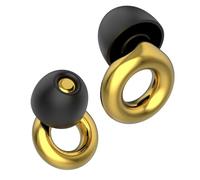 Ear Plugs for Sleep,Super Soft Comfortable Earplugs for Sleeping,Hearing Protection for Musicians,DJs,Drummers,Silicone Ear Plugs for Sleep Cancelling Noise,Ear Caps XS/S/M/L (Golden)