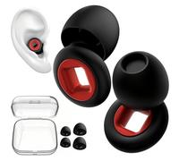 Ear Plugs for Sleep, Super Soft Silicone Noise Cancelling Ear Plugs, Reusable Hearing Protection with Carry Case for Snoring, Concerts, Travel, Studying