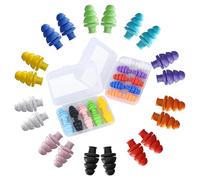 Ear Plugs for Sleeping Noise Cancelling, 10 Pairs Reusable Earplugs for Sleeping, Concert, Travel, Work,Snoring, 10 Colors, 33dB SNR