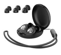 Ear Plugs for Sleeping Noise Cancelling, 45dB Reusable Earplugs for Focus, Travel, Work, Concerts, Hearing Protection, Silicone with 6 Tips (S-L) Case & Lanyard