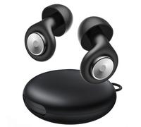 Ear Plugs for Sleeping Noise Cancelling 45dB, Reusable Silicone Earplugs with 8 Eartips and Travel Case, Soft Comfort Hearing Protection for Concerts, Snoring, Travel, Study (Jet Black)