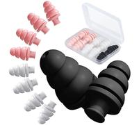 Ear Plugs for Sleeping Noise Cancelling, 5 Pairs Reusable Earplugs for Sleeping, Concert, Travel, Work,Snoring, 33dB SNR(3 Colors)