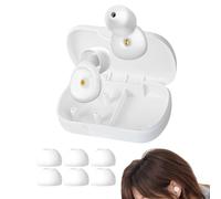 Ear Plugs for Sleeping - Noise Cancelling Silicone Earplugs, 50dB Noise Reduction | Waterproof Hearing Protection for Snoring, Travel, Concerts, Motorcycle | Reusable with 3 Sizes of Ear Caps