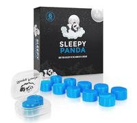 Ear Plugs for Sleeping - Reusable Soft Premium Silicone Earplugs 6 Pairs for Noise Canceling, 27DB Highest SNR by Sleepy Panda (Aqua Blue, One Size)