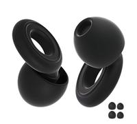 Ear Plugs Loop Sleep, Reusable Noise-Reducing Earplugs Silicone Soft Hearing Protection Ear Plugs Loop with 2 Extra Tips for Sleep Travel Study Work Deep Focus Concert 28dB (SNR)
