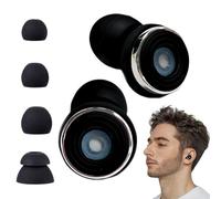 Ear Plugs - Silicone Ear Plugs | Peaceful Sanctuary Sound Proof Earplug | Elastic Noise Reduction Earplugs | Noise Cancelling Earplugs for Sleeping Studying Working Traveling