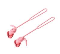 Ear Plugs Swimming with Anti-Drop Cord, Swimming Ear Plugs Adults, with Lanyard for Glasses, Silicone, Noise Reduction, Waterproof, Reusable, Hearing Protection, Sleep Earplug, 2.7x2.1cm, Rose