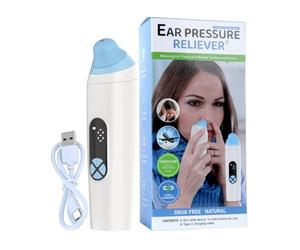 Ear Pressure Relief Device, Fast Acting Electric Regulator, Clogged Ear Cleaner with Gentle Vibration, Personal Hearing Support Tool, Wellness Gadget Ergonomic Design, Health Accessory for Swimming
