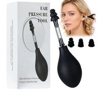 Ear Pressure Relief Device, Tinnitus Relief Device, Equipped with 3 Sizes of Earplugs, Relieves Tinnitus Caused by Airplanes and Reliever Tension by Balancing Inner Ear Pressure, Ideal for Flying