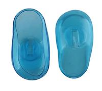 Ear Protection Dye Protection for Hair Colouring Reusable Plastic Cover Caps Dustproof Protective Hood for Dyeing Flexible Hair Colour Barrier Shield for Women Men Single Size (Blue, One Size)