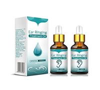 Ear Ringing Treatment Oil, 10ml Organic Ear Oil Tinnitus Ear Drops, Ear Ringing Remedy Ear Drops Tinnitus Relief Treatment Ear Care for Adults (2PCS)