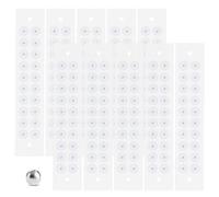 Ear Seeds Acupuncture Kit Crystal Ear Beads, Ear Seeds Acupuncture Point Massage Stickers Patches, Relaxation, Energy Flow and Excellent Durability to Support Your Beauty (BeadsSilver-200pcs)