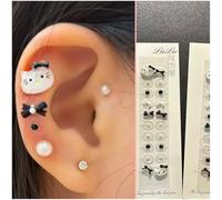 Ear Seeds Acupuncture Kit Disposable Multi Ear Beads with Acupuncture Point Map for Beginners Relief Facial Tools for Balance Wellness (G)