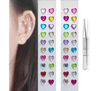 Ear Seeds Acupuncture Kit, No-Piercing Ear Acupuncture Stickers,Ear Press Seeds with Stainless Steel Manual Acupuncture Pen Ear Points Chart Guide (43)