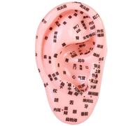 Ear Seeds Acupuncture Kit, PVC Elastic Ear Model with Clear Acupoint Engraving, Intuitive & Precise for Acupuncture, Hospital, School Seeding