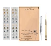 Ear Seeds, Ear Seeds Auricular Sticker Kit, Acupuncture Ear Seeds, Multi-Condition Ear Seed Acupressure KitGeneric Friend Gifts for Women Girls (Style3 40Pcs)