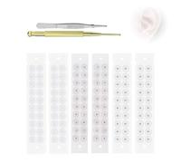 Ear Seeds for Acupressure, Complete Ear Seeding Kit with Acupuncture Pen, Needle-Free Reflexology Tool for Relaxation & Wellness Mixed Small Beads (120 Pieces)