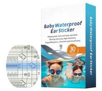 Ear Shower Caps - 30PCS Soft Waterproof Sticker Patch, Bath Protector, Breathable PU Film Shield, Comfortable Nursing Accessory - For Swimming Showering Surfing