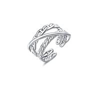 Ear sterling thumb women, opening and stackable, tail ring, one size fits all unisex (with gift box) () (b)