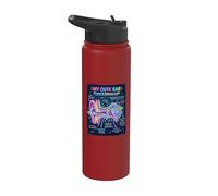 Ear Structure Anatomy Hearing Funny Science Diagram Stainless Steel Insulated Water Bottle