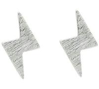Ear Stud Earrings for Women, Sterling Silver Lightning Symbol Simple Personality Vintage Ear Studs