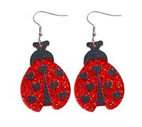 Ear Studs Glitter Love Envelope Text Love Shiny Earring Girl's Earring Glitter Acrylic Animal Fun Cute Earrings Dwarf Tassel Chain Drop Dangle Small Hoop Earrings (D, One Size)
