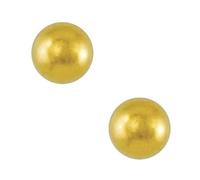 Ear studs, gold plated, sterile ear studs, ball size 4 mm