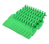 Ear Tag Livestock Identification Card, Plastic Livestock Ear Tags Pack of 50 Or 100 Sets(Green,50pcs)