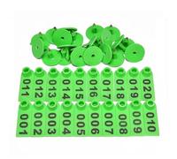 Ear Tags, 001-500 Digital Ear tag Livestock Ear tag Nail Goat Ear tag Goat Number Cattle Ear tag(Green,701-800)