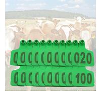 Ear Tags, Ear Tags 1-1000 Plastic Livestock Ear tag, Cow Ear Tags(Green 4 * 5cm (1.57 * 1.96in),901-1000)