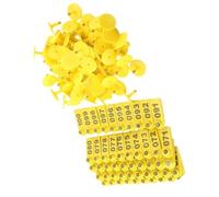 Ear Tags, Pack of 100, Numbered from 001 to 100 Agricultural Supplies, Livestock Ear Tags, for Grazing Animals such as Sheep, Goats, Dogs, Deer, Rabbits, Pigs and for Lawn, Outdoor, Backyard H