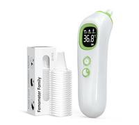 Ear Thermometer for Adults,Baby&Kids, Pre-Warmed Probe Digital Thermometer, Clinical Accuracy ±0.1°C, Smart Age Grouping, Silent Night Mode, 32 Memories