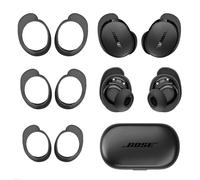 Ear Tips Cover Compatible for Bose New QuietComfort Earbuds 2024, Anti-Slip Silicone Ear Tips Holder Kit, Replacement Ear Covers for Earbuds Accessories, [Fit in Case], [3 Pairs] (S,M,L) - Black