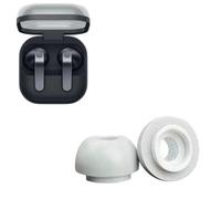 Ear Tips Earbuds for Galaxy Buds4 / Buds 4 Pro, Soft Memory Foam Eartips Buds, Flexible Replacement Earbuds with Mesh Covering, 4 Pairs (XS/S/M/L) (gray)