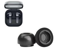 Ear Tips Earbuds for Galaxy Buds4 / Buds 4 Pro, Soft Memory Foam Eartips Buds, Flexible Replacement Earbuds with Mesh Covering, 4 Pairs (XS/S/M/L) (black)